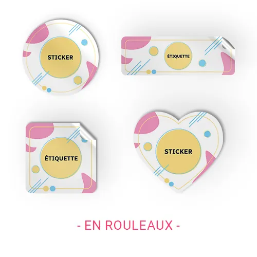 Etiquettes en rouleaux – Autocollants