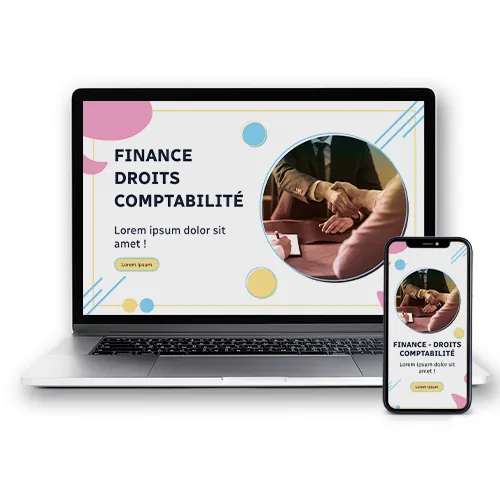 Site Web : <br>Finance – Droit – Comptabilité</br>
