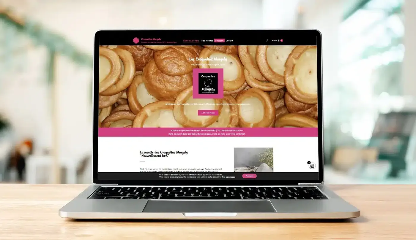 Site e-commerce - Biscuiterie artisanale