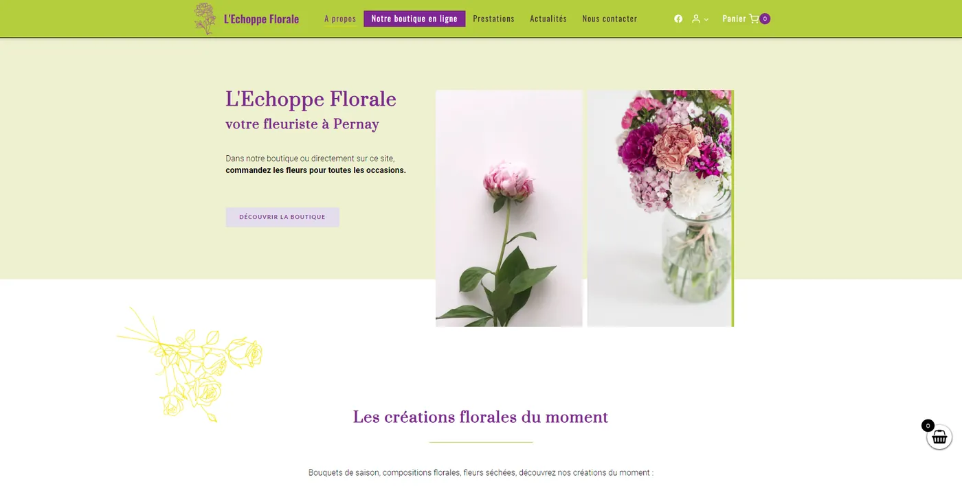 Site e-commerce - Fleuriste