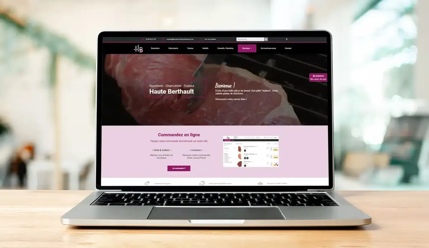 Site Web - Boucher, Charcutier, Traiteur