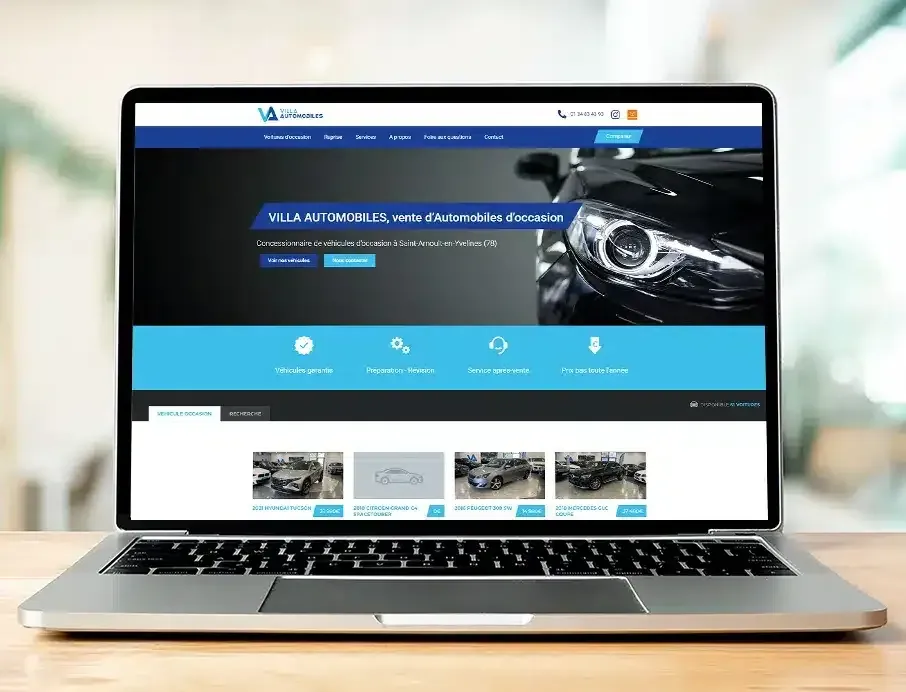 Site web - Concessionnaire de véhicules d'occasion
