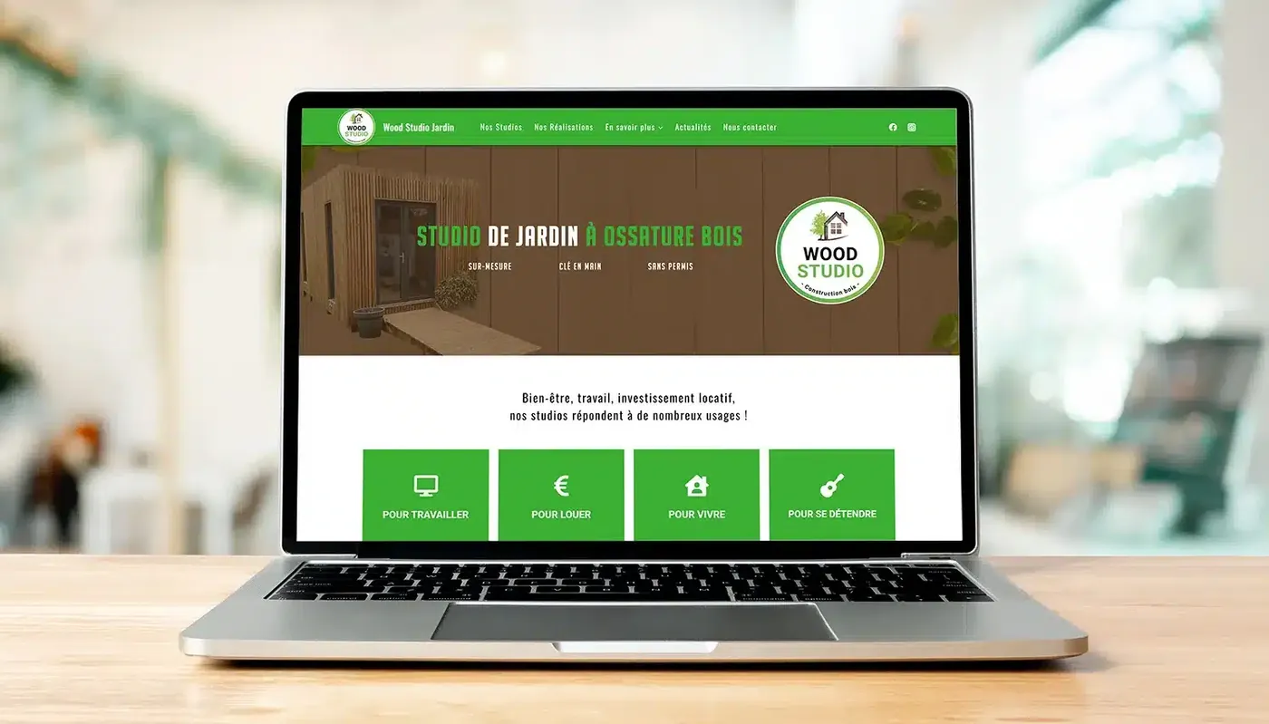 Site web - Constructeur de studio en bois