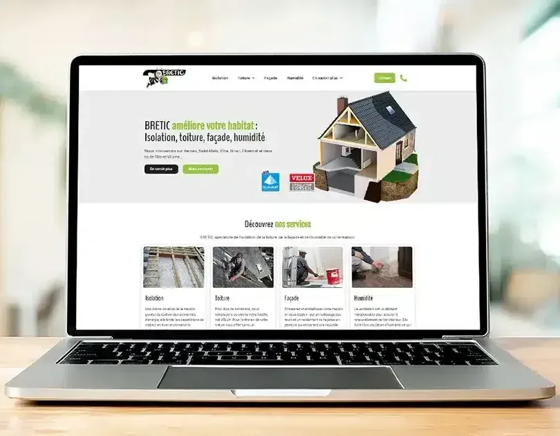 Site web - Spécialiste en isolation et rénovation